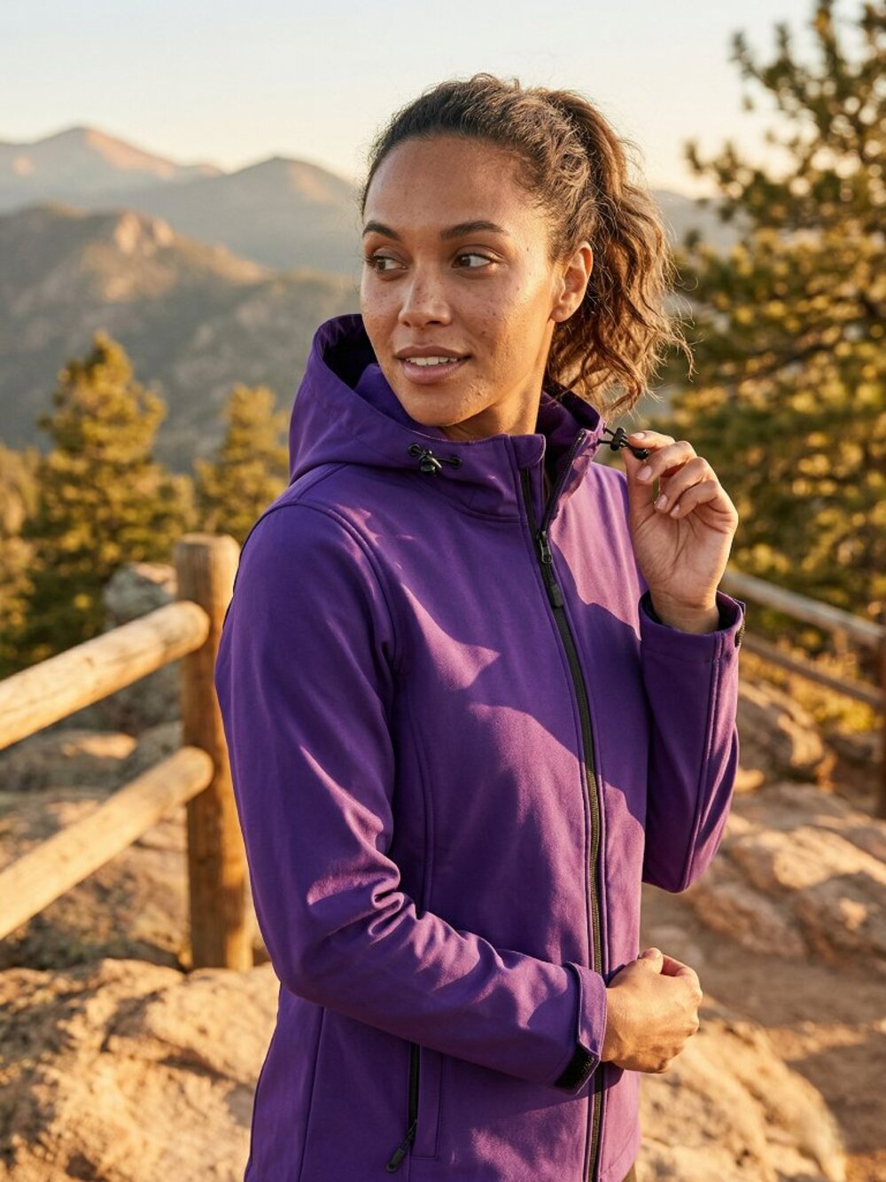 RPS Outdoors Hooded Jacket – Purple –‎ Zip Pockets